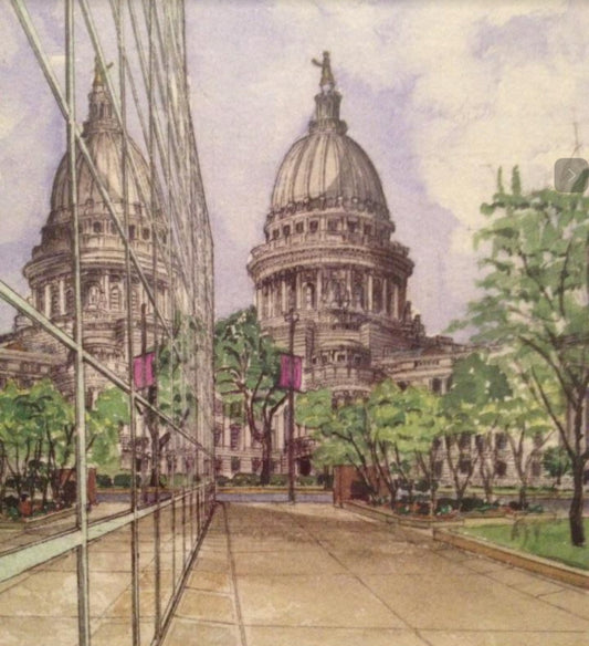 Madison Wisconsin Drawing Artwork by Pamela Annabelle