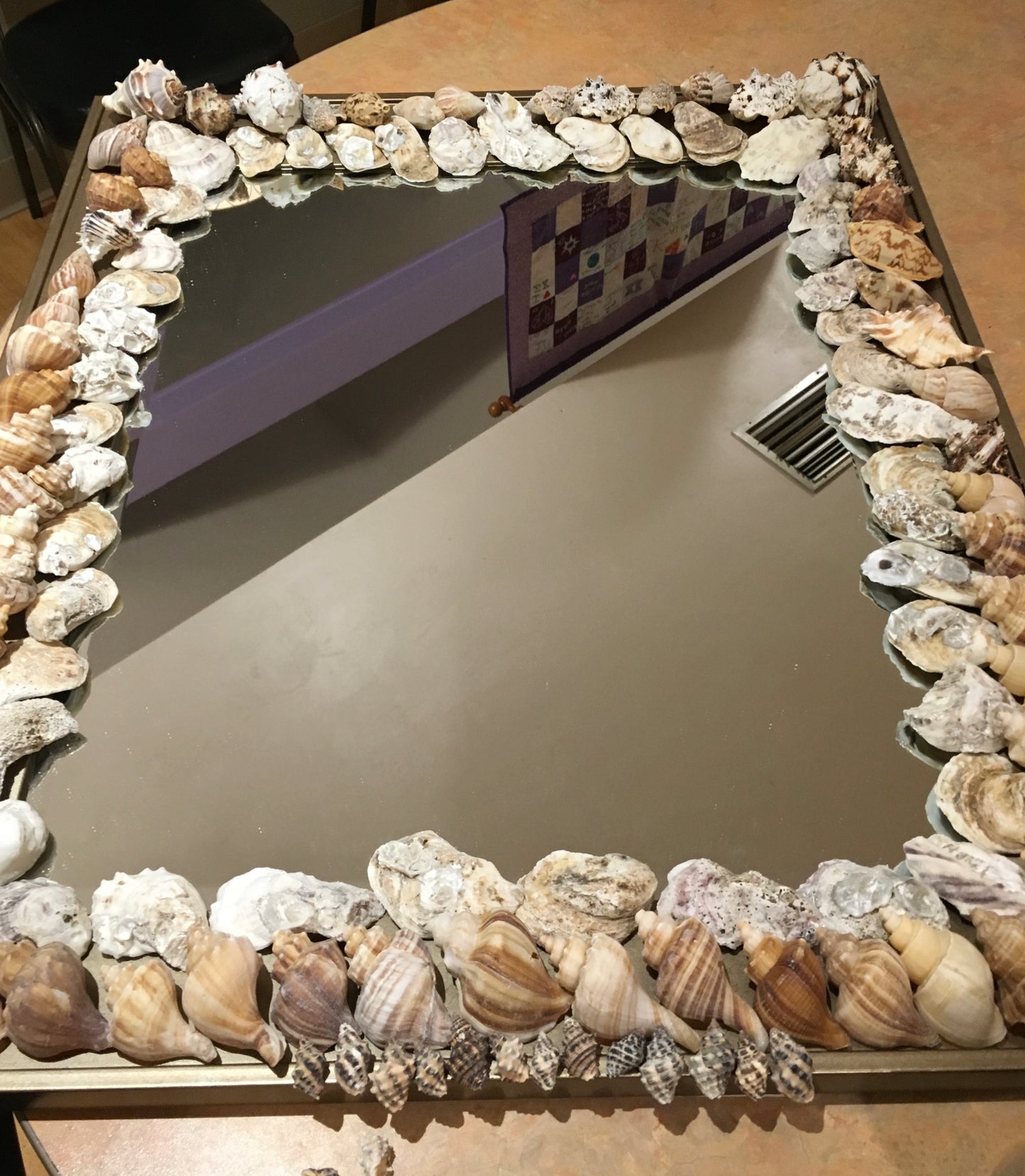 Rectangle Shell Mirror Art by Pamela Annabelle