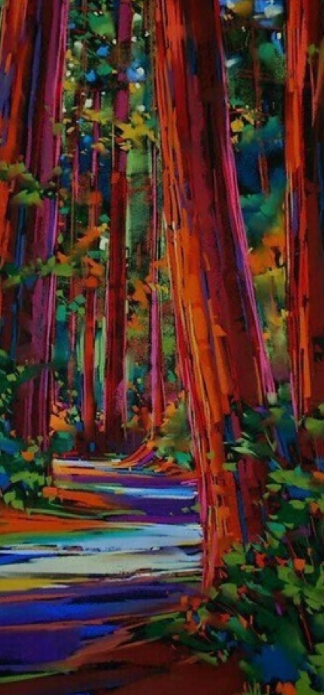 Redwoods Original Artwork by Pamela Annabelle