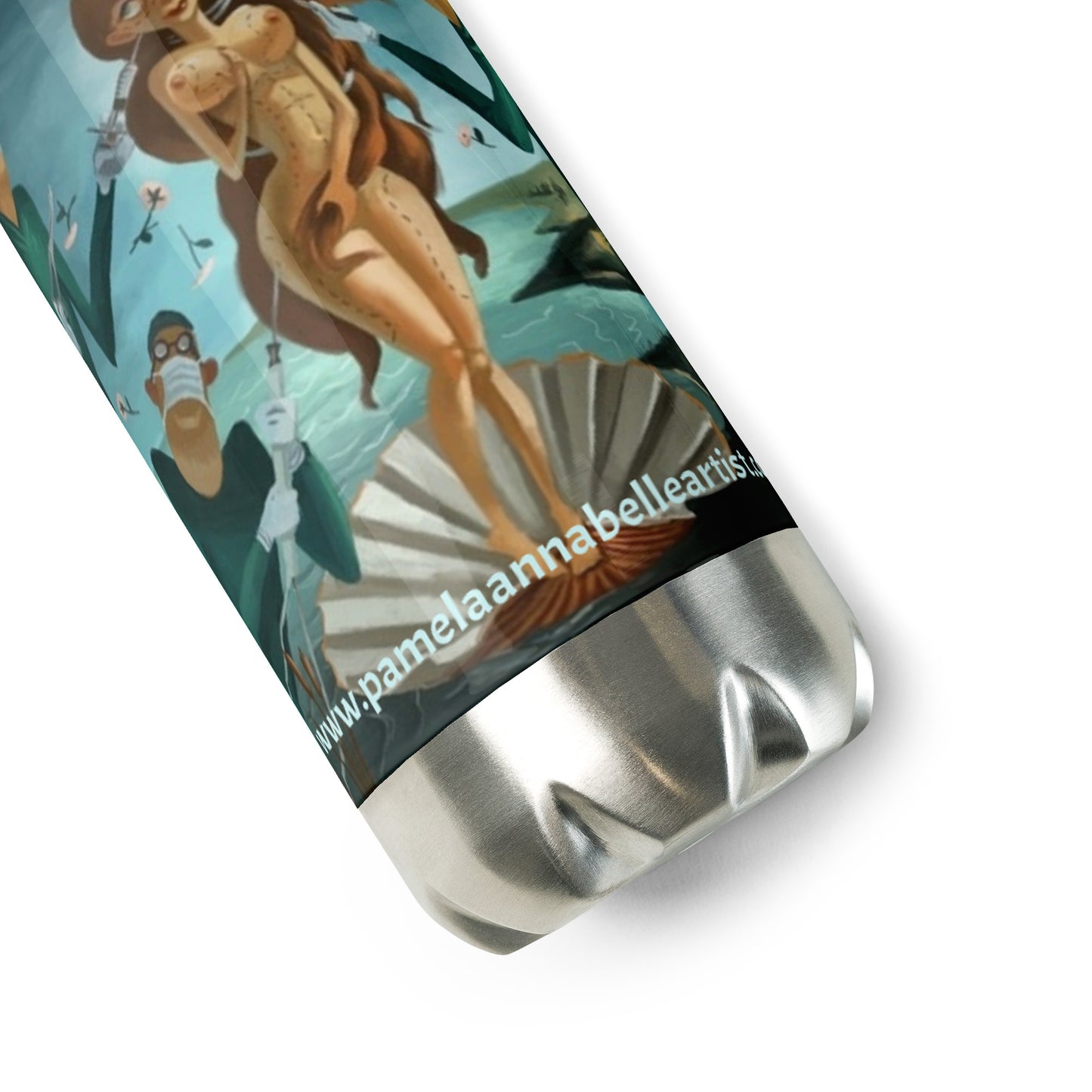 Price of Beauty Art by Pamela Annabelle Donation Stainless Steel Water Bottle